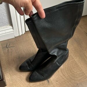 Cole Haan x Nike Soft Leather Boots in Black